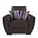 Armada Air Brown PU 116 Armchair by Casamode