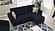 Armada Air Denim Dark Blue Fabric 111 Sectional Sofa Sleeper by Casamode