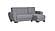 Armada Air Gray Fabric 113 Sectional Sofa Sleeper by Casamode