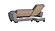 Armada Air Gray Fabric 113 Sectional Sofa Sleeper by Casamode