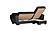 Armada Air Black PU 115 Sectional Sofa Sleeper by Casamode
