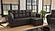 Armada Air Black PU 115 Sectional Sofa Sleeper by Casamode
