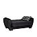 Armada Air Loveseat 103 Microfiber Black by Casamode