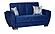 Armada Air Loveseat 104 Microfiber Blue by Casamode