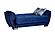 Armada Air Loveseat 104 Microfiber Blue by Casamode