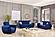Armada Air Loveseat 104 Microfiber Blue by Casamode