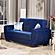 Armada Air Loveseat 104 Microfiber Blue by Casamode