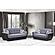 Armada Air Gray/Black 105 Loveseat by Casamode