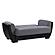 Armada Air Gray/Black 105 Loveseat by Casamode
