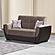 Armada Air Sand/Brown Chenille/PU 109 Loveseat by Casamode