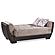 Armada Air Sand/Brown Chenille/PU 109 Loveseat by Casamode