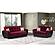Armada Air Burgundy/Black 110 Loveseat by Casamode