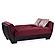 Armada Air Burgundy/Black 110 Loveseat by Casamode