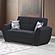 Armada Air Denim Dark Blue Fabric 111 Loveseat by Casamode