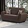 Armada Air Brown Chenille 112 Loveseat by Casamode