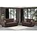 Armada Air Brown Chenille 112 Loveseat by Casamode