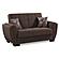 Armada Air Brown Chenille 112 Loveseat by Casamode