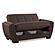 Armada Air Brown Chenille 112 Loveseat by Casamode