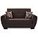 Armada Air Brown Chenille 112 Loveseat by Casamode
