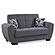Armada Air Gray Fabric 113 Loveseat by Casamode