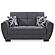 Armada Air Gray Fabric 113 Loveseat by Casamode