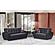 Armada Air Black PU 115 Loveseat by Casamode