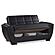 Armada Air Black PU 115 Loveseat by Casamode