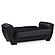 Armada Air Black PU 115 Loveseat by Casamode