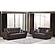 Armada Air Brown PU 116 Loveseat by Casamode