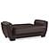 Armada Air Brown PU 116 Loveseat by Casamode