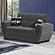 Armada Air Dark Gray 119 Loveseat by Casamode