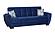 Armada Air Sofa Bed 104 Microfiber Blue by Casamode