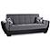 Armada Air Gray/Black 105 Sofa Bed by Casamode