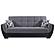 Armada Air Gray/Black 105 Sofa Bed by Casamode