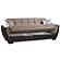 Armada Air Sand/Brown Chenille/PU 109 Sofa Bed by Casamode