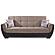 Armada Air Sand/Brown Chenille/PU 109 Sofa Bed by Casamode