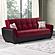 Armada Air Burgundy/Black 110 Sofa Bed by Casamode