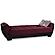 Armada Air Burgundy/Black 110 Sofa Bed by Casamode