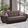 Armada Air Brown Chenille/PU 114 Sofa Bed by Casamode