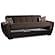 Armada Air Brown Chenille/PU 114 Sofa Bed by Casamode