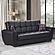 Armada Air Black PU 115 Sofa Bed by Casamode