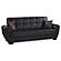 Armada Air Black PU 115 Sofa Bed by Casamode