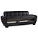 Armada Air Black PU 115 Sofa Bed by Casamode