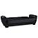 Armada Air Black PU 115 Sofa Bed by Casamode