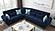 Armada Air Sectional (S+L+W) 104 Microfiber Blue by Casamode