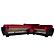 Armada Air Burgundy/Black 110 Corner Sectional Sofa Sleeper by Casamode