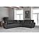 Armada Air Dark Gray 119 Corner Sectional Sofa Sleeper by Casamode