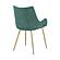 Avery Teal Fabric Dining Room Chair w/Gold Legs by Armen Living