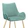 Avery Teal Fabric Dining Room Chair w/Gold Legs by Armen Living