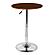 Bentley Adjustable Pub Table in Walnut Wood and Chrome finish by Armen Living